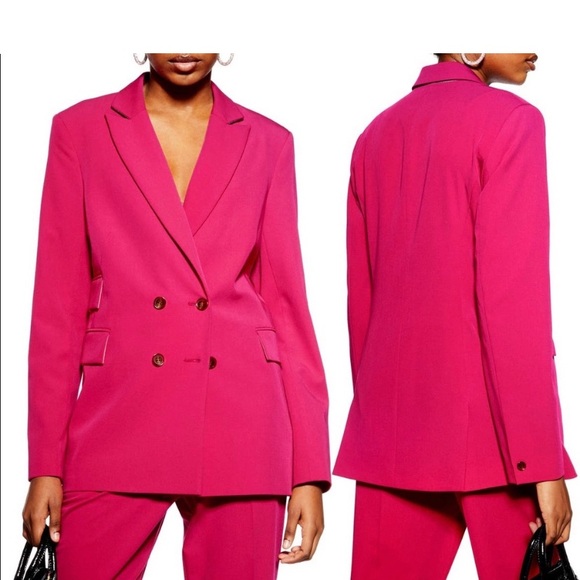 Pink Blazer & Pant Suit by Top Shop - Picture 2 of 8